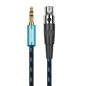 오인페 오디오인터페이스 DREMAKE 3 핀 미니 XLR-잭 3.5mm 플러그 스테레오 오디오 1/8 인치 TRS 수-미니 XLR 수 어댑터 케이블 카메라 헤드폰용, 4.3.5 to Mini XLR-F - 0.3m, 3.5 to Mini XLR-F_0.3m