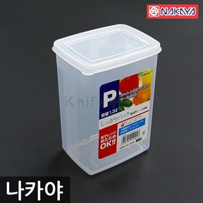 일본 나카야 사각 밀폐용기 P (나카야 밀폐용기), 1.3L (P), 1개