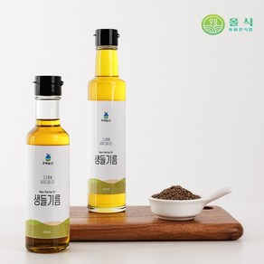 [오복농산]저온압착 국내산 통 들깨로 착유한 생들기름, 국산 참기름 250mL, 1개, 250ml