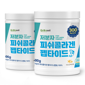 그린셀 초저분자 피쉬콜라겐 펩타이드 500g통 HACCP 인증제품, 2개, 500g