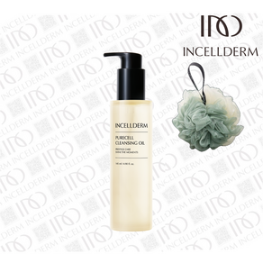 [INCELLDERM-정품QR] 인셀덤 퓨어셀 클렌징오일+샤워볼 <CLEANSING OIL>, 1개, 145ml