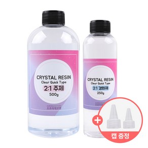 오로라데코덴 2액형 크리스탈 2대1 클리어퀵타입 750g R001