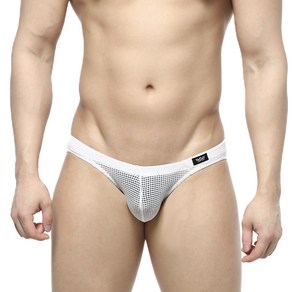 METROMALEWEAR [M2W] Grid Mesh Bikini White (5103-28)