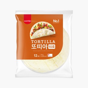 삼립 냉동 밀 또띠아 10호, 744g, 3개