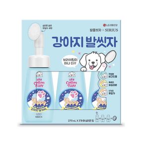 강아지 발씻자 +실리콘 팁, 3개, 270ml