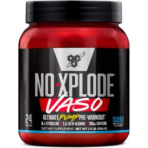 BSN NO-XPLODE vaso 파우더 504g 보충제 라즐대즐, 1개