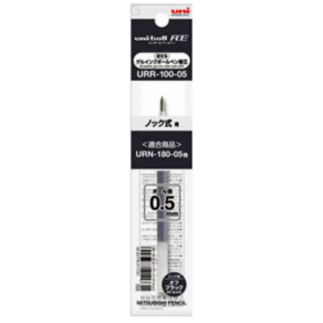 유니볼 지워지는 볼펜 리필심 0.5mm URR-100, Black (검정), 10개