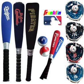 프랭클린 MLB 메이저리그 팀 어린이 야구 안전폼배트 야구글러브 캐치볼, F.MLB.BAT-GLOVE, 보스톤레드삭스-어린이야구글러브