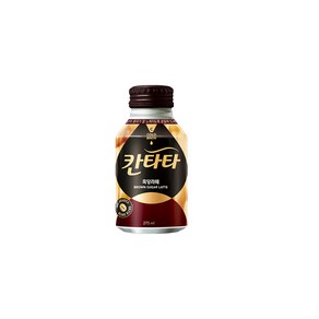 롯데칠성 칸타타 흑당 라떼 275ml 12개/캔커피/무배, 12개