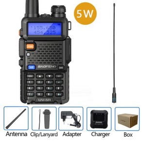 Baofeng 워키토키 듀얼 밴드 햄 양방향 라디오 VHF UHF FM 라디오 휴대용 트랜시버 사냥 16km UV 5R 5W 8W, 3) 5W-771 - EURO, [02] UV-5R