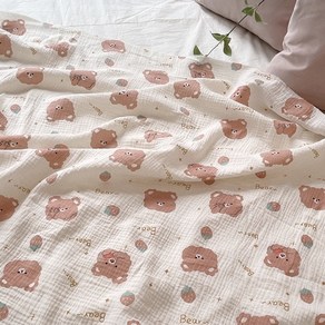 CP016 탐나요 면20수 이중거즈 요루 원단, 딸기곰90cm, 1개