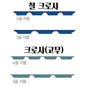 크로샤(철 고무) 3골 4골(묶음), 10개, 고무크로샤-3골-녹색