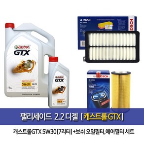 팰리세이드 2.2디젤 캐스트롤GTX(6L+1L)7L 엔진오일 96-A2659, 1개