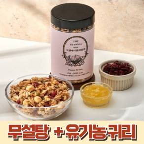 수제 무설탕 식이섬유 단백질 요거트 그래놀라 크랜베리앤애플잼 250g