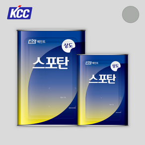 KCC페인트 스포탄 상도 옥상방수 페인트 12.6L 녹색/회색, 회색