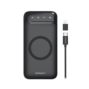 드리온 무선보조배터리 DR-PW-B10000mAh, 블랙