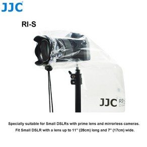 JJC-방수 카메라 레인 커버 코트 프로텍터 캐논 니콘 파나소닉 DSLR 액세서리 2 팩, 01 RI-S, 2개