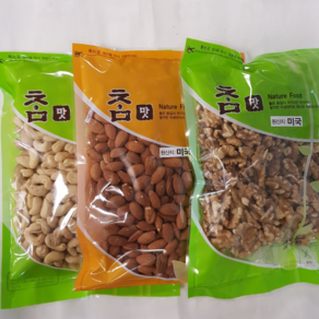 (대림수산) 햇캐슈넛+햇호두+햇아몬드 건과류500gx3종 (1.5kg), 1.5kg, 1개