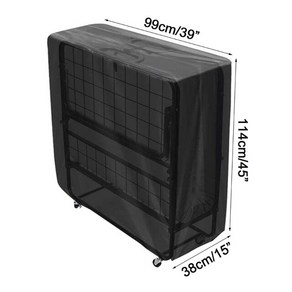 옥스포드 천 접이식 침대 덮개 접이식 저장 저장 실내 야외 보호 덮개를위한 보호 용품