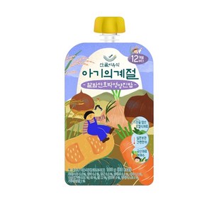 에코맘의산골이유식 아기의계절 완료기 알밤단호박영양진밥, 1개, 100g