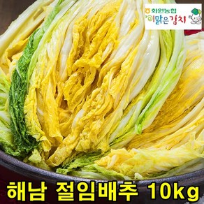 해남절임배추 10kg 절임배추 절인배추 김장 김치용 해남 저린 배추 예약 가능