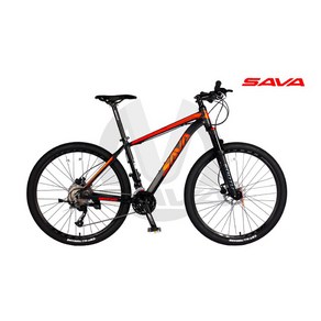 [사바코리아] SAVA 사바 300 27단 27.5/29인치 MTB 자전거 2021, Black/Red, 29x19, 1개