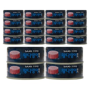 사조 프리미엄 참치 황다랑어 100g, 20개