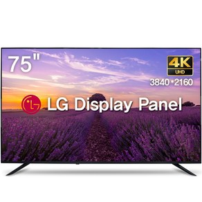 위드라이프 75인치 4K UHD TV 엘지정품패널 고화질 대형티비, 75U, 방문설치, 스탠드형, 191cm/75인치