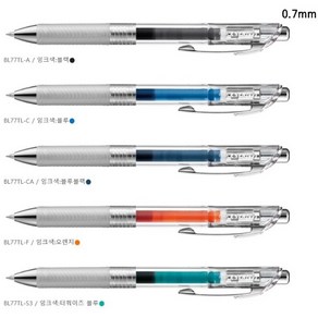 펜텔 에너겔 인프리 볼펜 인프리펜 1자루[BLN75TL0.5mm BLN77TL0.7mm], 1개, 0.7mm오렌지