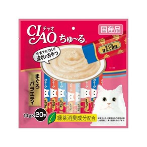이나바 챠오츄르 참치 버라이어티팩 20개입, 참치버라이어티, 14g, 20개