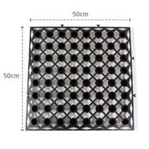 조경용 배수판 투수펫 50cmx50cm 높이3cm 4장 옥상 조경 잔디 텃밭 다용도