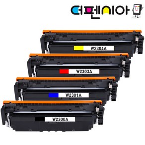 HP W2300A W2300X Colo Lasejet Po 4203dn 4203dw Colo Lasejet Po MFP 4303dw 4303fdn 4303fdw 재생토너, 1개, (표준용량) W2302A - 노랑