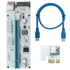 PCI-E 라이저 카드 PCIE 1X ~ 16X USB3.0 이미지 확장 케이블 BITCOIN 채굴 어댑터