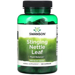 스완슨 스팅잉 네틀 Stinging Nettle Leaf 400mg 120정, 1개