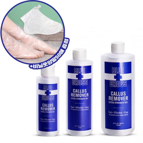 [더네일샵] 블루크로스 캘러스리무버 (6oz/16oz/32oz) 각질제거제+비닐풋양말50매 증정, 60oz (177ml)+비닐풋양말50매, 1개