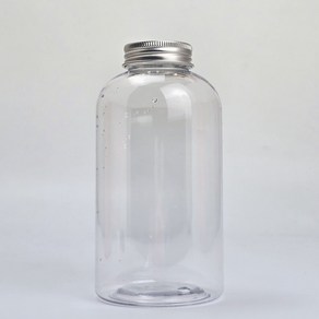 밀크티병 원형 뾰족병 500ml 더치 커피 음료 병 플라스틱 보틀 용기, 블랙, 1개