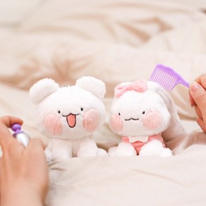 놀자곰 토랑이 인형 키링 - 이모티콘 캐릭터 곰돌이 토끼 귀여운 가방키링 열쇠고리 악세사리 애착인형