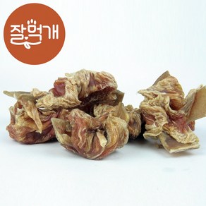 [잘먹개] 강아지 수제간식 국내산 돼지귀 치킨말이 져키, 1개, 50g