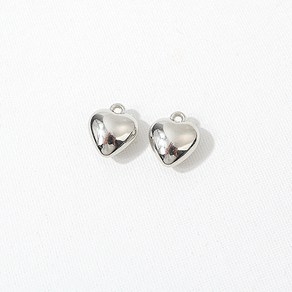 싼비즈 [7356-11]메탈펜던트 CCB통통하트 14x17mm 1개