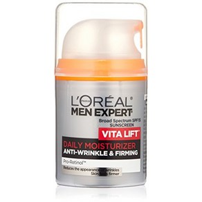 L39Oeal Men Expet Vitalift Anti-Winkle amp SPF 15 및 프로레티놀 함유 퍼밍 페이스 모이스처라이저 남성용 페이스 모이스처라이저 남성용 수, 1개