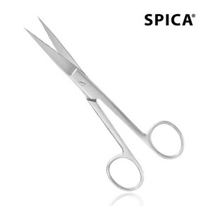 SPICA 수술용 의료용 가위 직 곡, 1개, S5-6(S/S 14cm)