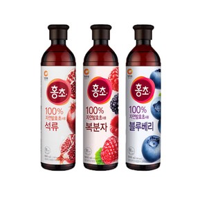 청정원 홍초 900ml 3종 (석류+복분자+블루베리) 각1개씩, 1세트