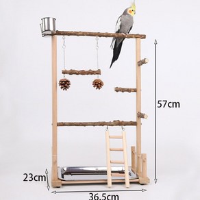 앵보장 앵무새 훈련 사다리 용품 놀이터 싱글 새스탠드 모란앵무새 횟대 대형, 23번 스타일, 1개