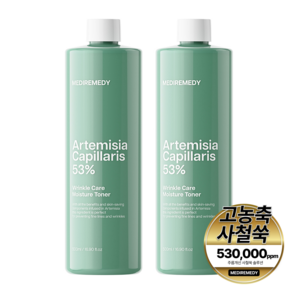 메디레머디 사철쑥53 주름개선 모이스처 토너 500ml, 2개