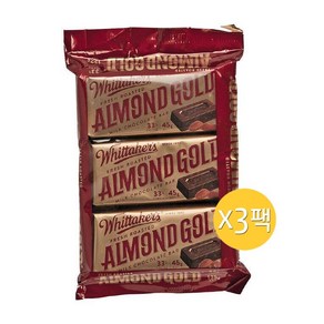 휘태커스 아몬드 골드 초콜릿 45g-3개입 x3팩 (총405g), 3개, 45g