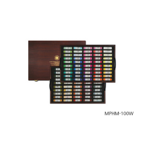 문교 핸드메이드 소프트 파스텔 목상자 MPHM-100W, 1세트, 100색