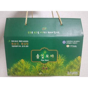 솔잎모아 무농약 솔잎차 무송진 솔잎 즙 액기스 엑기스 75ml x 30개, 30개입