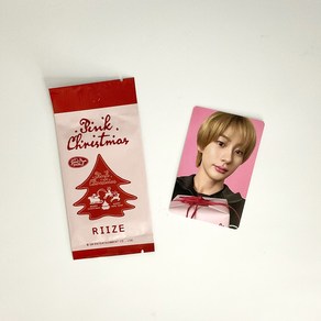 라이즈 앤톤 2024 핑크 크리스마스 포토카드 포카1 RIIZE ANTON 2024 PINK CHRISTMAS PHOTOCARD 1