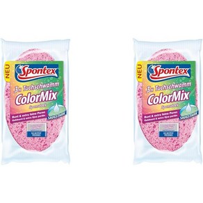 Spontex 스폰텍스 ColoMix 천 스펀지 3개세트x2, 1개