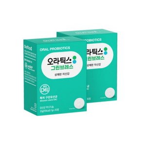 오라팜 오라틱스 그린브레스 구강 유산균 30정 2box, 2개